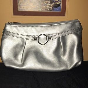 Lancome Silver Cosmetic Bag